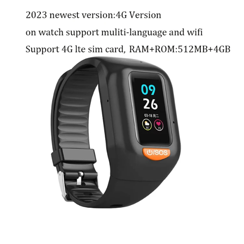 Fall Detection Watch - Новейшие умные часы 4G для пожилых