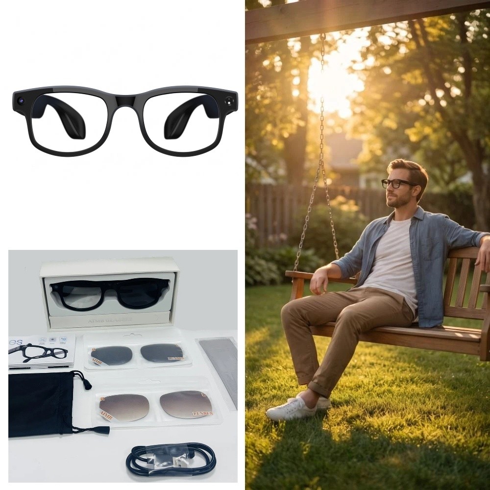 Smart Glasses Lens - Умные очки 2-в-1 с ИИ: HD