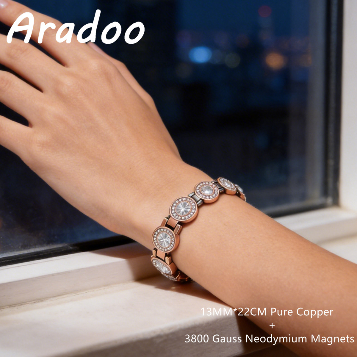 Meditation Headband Eeg - Магнитный браслет ARADOO 3800 Gauss с
