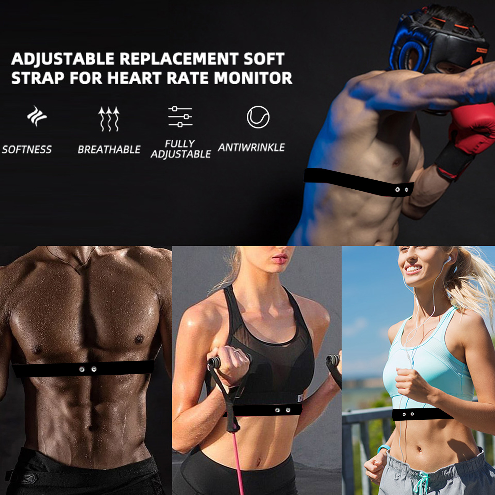Сменный нагрудный ремень для м – обзор и цена Breath Rate Monitor