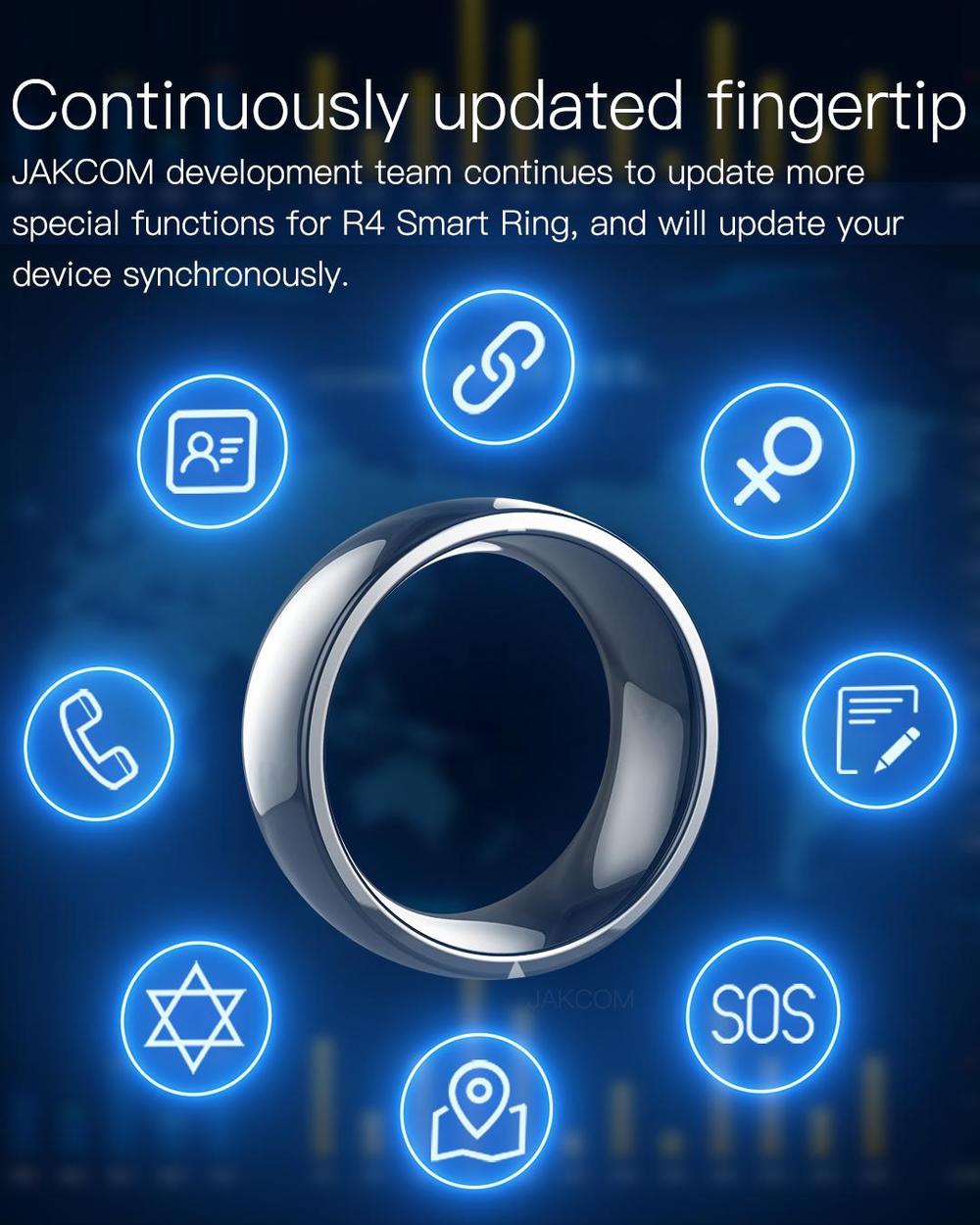 Jakcom R4 умное кольцо водонеп – обзор и цена Smart Ring Nfc Pay